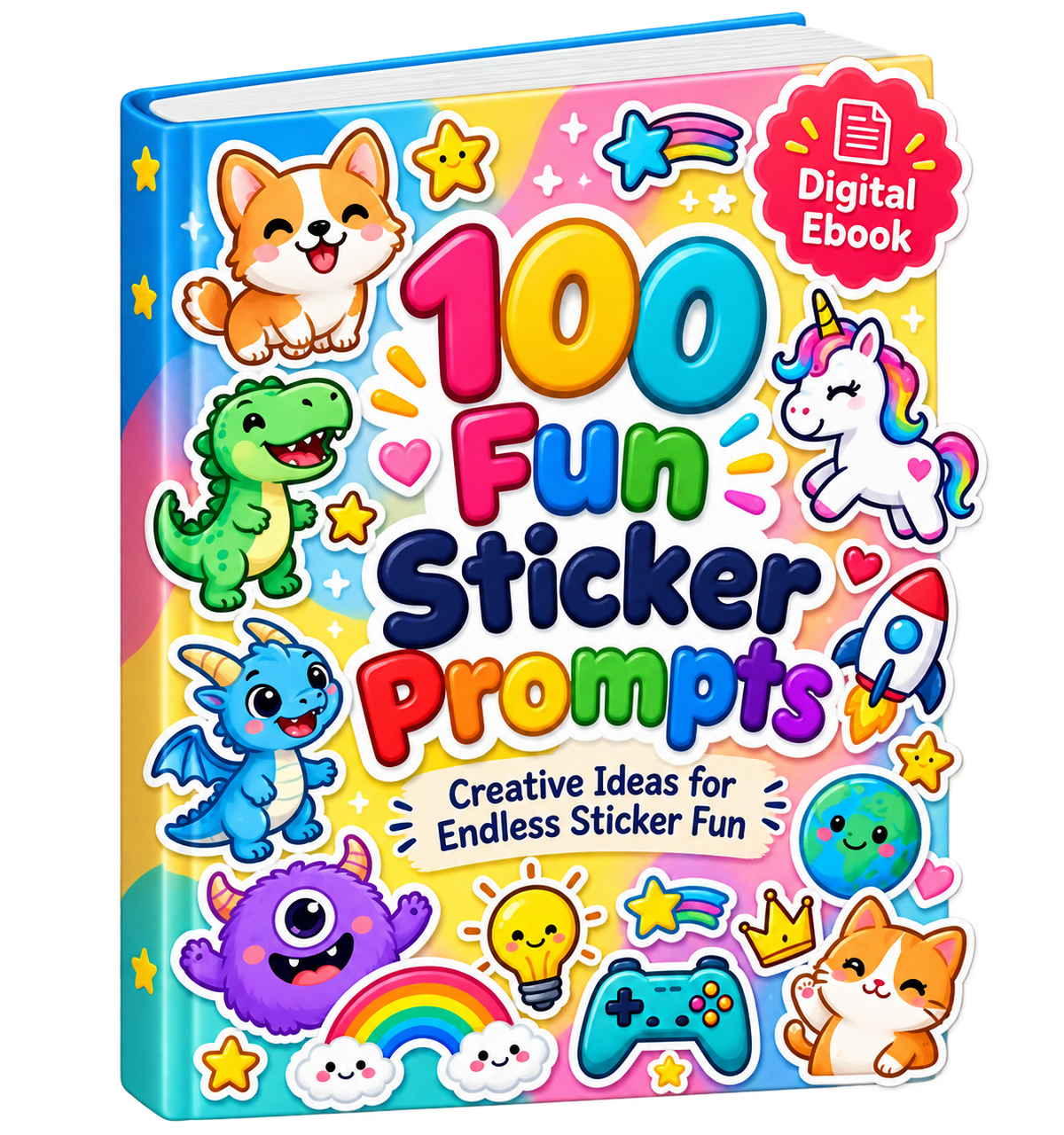 100 Fun Stickers Prompt Ebook