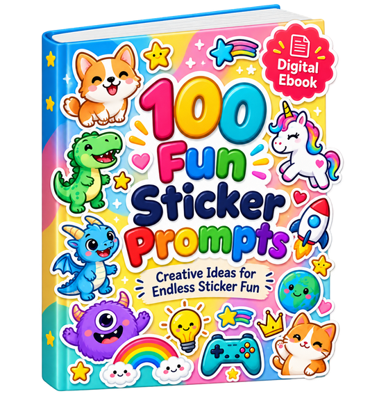 100 Fun Stickers Prompt Ebook