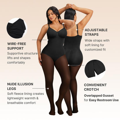 Fleeceshape Tights Bodysuit